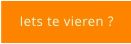 Iets te vieren ?