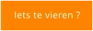 Iets te vieren ?
